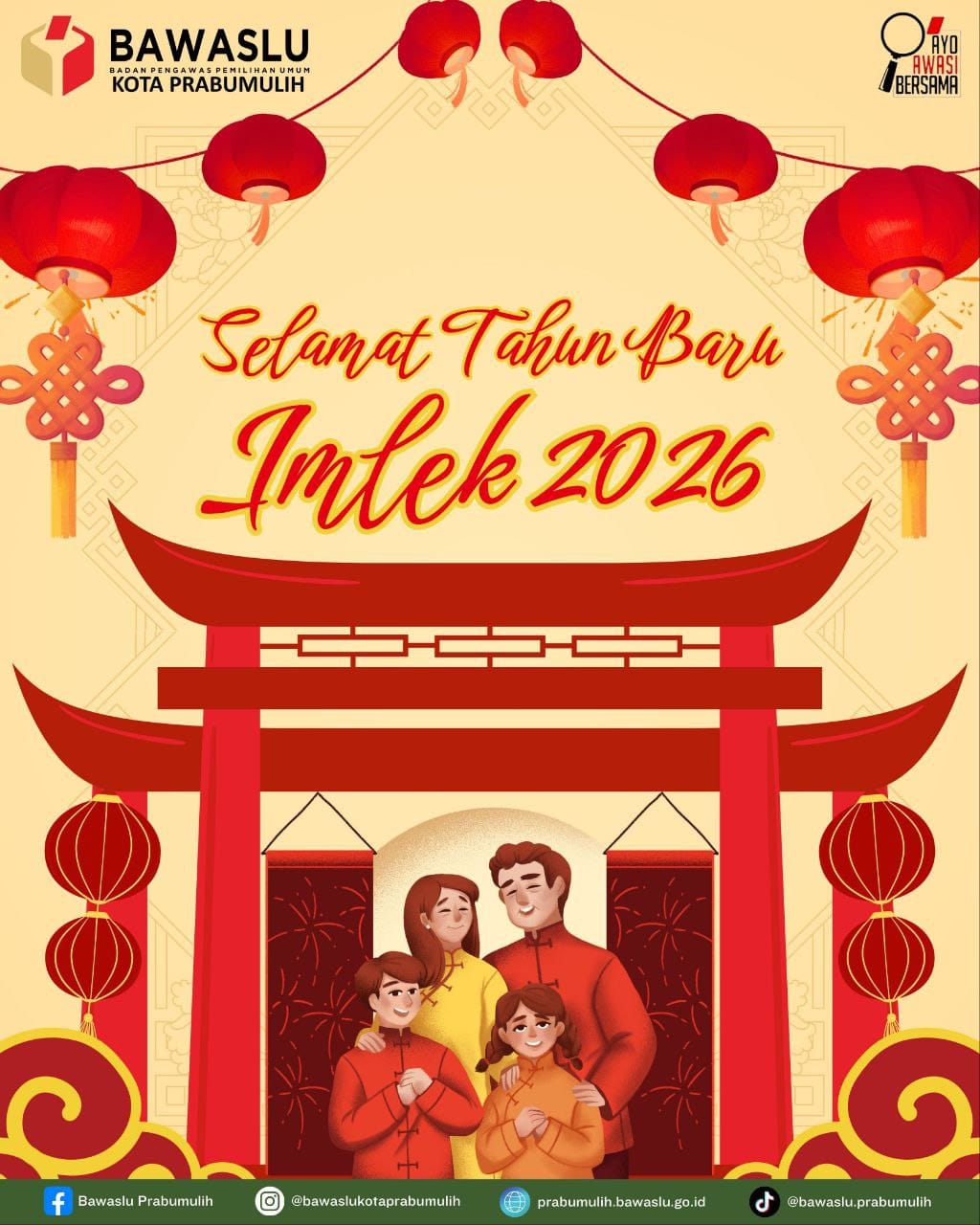 Perayaan Imlek 2026 hadir bukan sekadar ritual tradisional, tetapi sebagai ekspresi kebudayaan yang inklusif dan bersifat nasional melalui tema Harmoni Imlek Nusantara. Sementara itu, Bawaslu Prabumulih berperan aktif memelihara suasana damai, toleran, dan demokratis di tengah acara budaya berskala besar ini  menjadikannya bukan hanya momen perayaan, tetapi juga refleksi nilai kebangsaan.