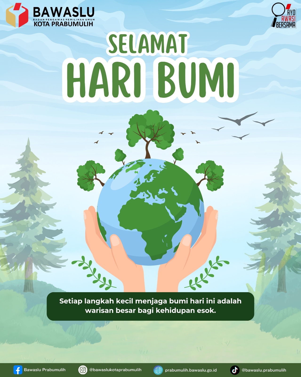  Bawaslu Prabumulih juga menekankan bahwa nilai-nilai yang terkandung dalam Hari Bumi seperti tanggung jawab, keberlanjutan, dan kepedulian sejalan dengan prinsip-prinsip pengawasan pemilu yang mengedepankan integritas dan akuntabilitas. Dalam konteks ini, pengawasan partisipatif menjadi salah satu instrumen penting untuk memastikan bahwa proses demokrasi berjalan secara jujur, adil, dan berorientasi pada kepentingan publik jangka panjang.